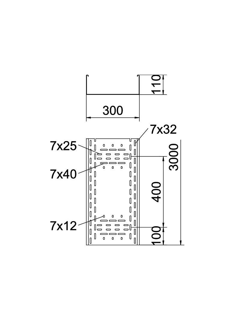 BKRS 1130 FS, Koryto kablowe