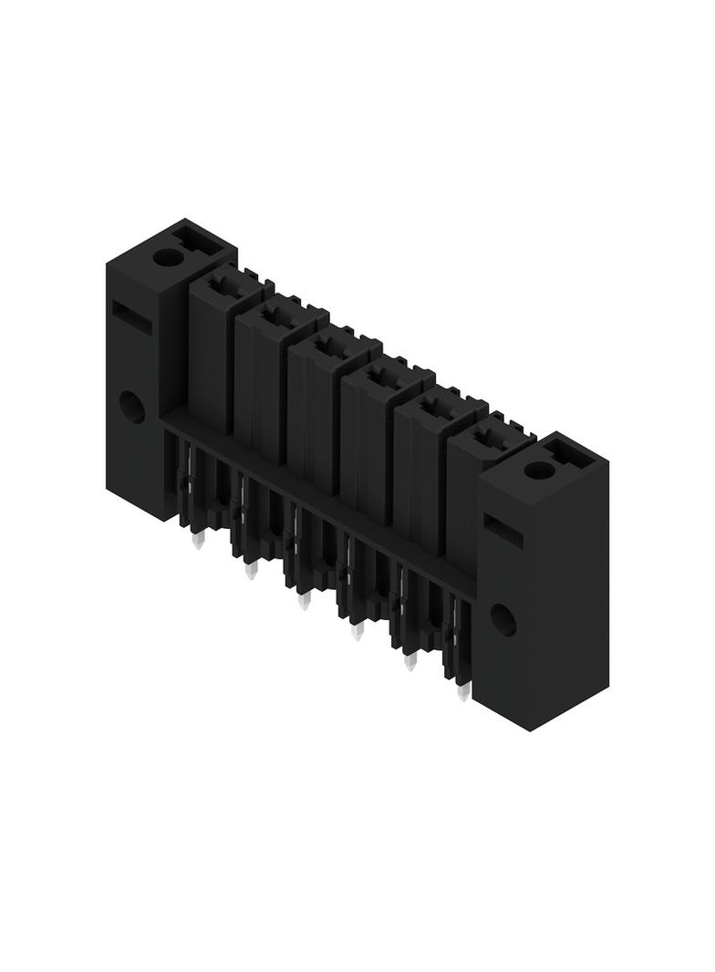 BVL 7.62HP/06/180SFI 3.5SN BK BX Wtyki PCB (złącza płyty), 7.62 mm, Liczba biegunów: 6, kąt odejścia: 180° /50szt./ 1928900000 WEIDMÜLLER