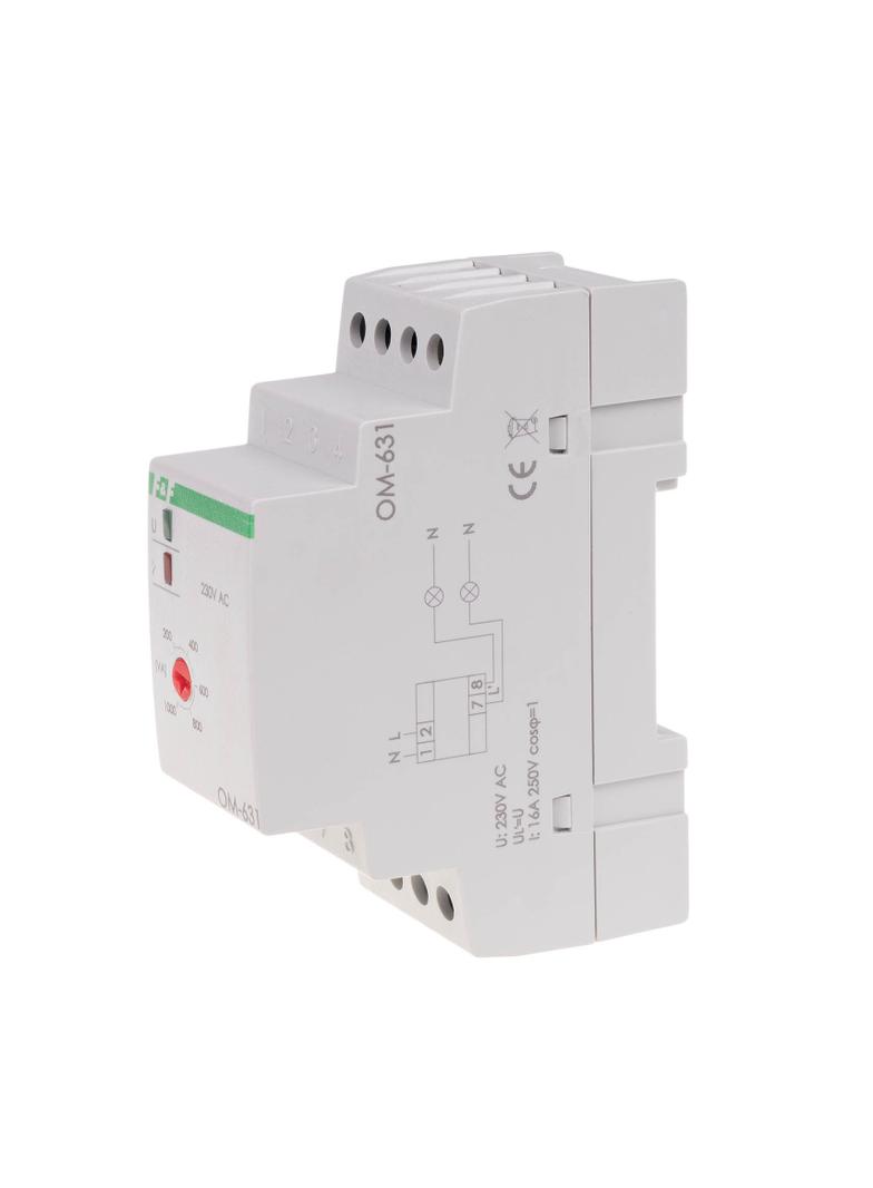 OGRANICZNIK POBORU MOCY, REGULACJA OBCIĄŻENIA 200-1000VA , I=16A , 3 MODUŁY