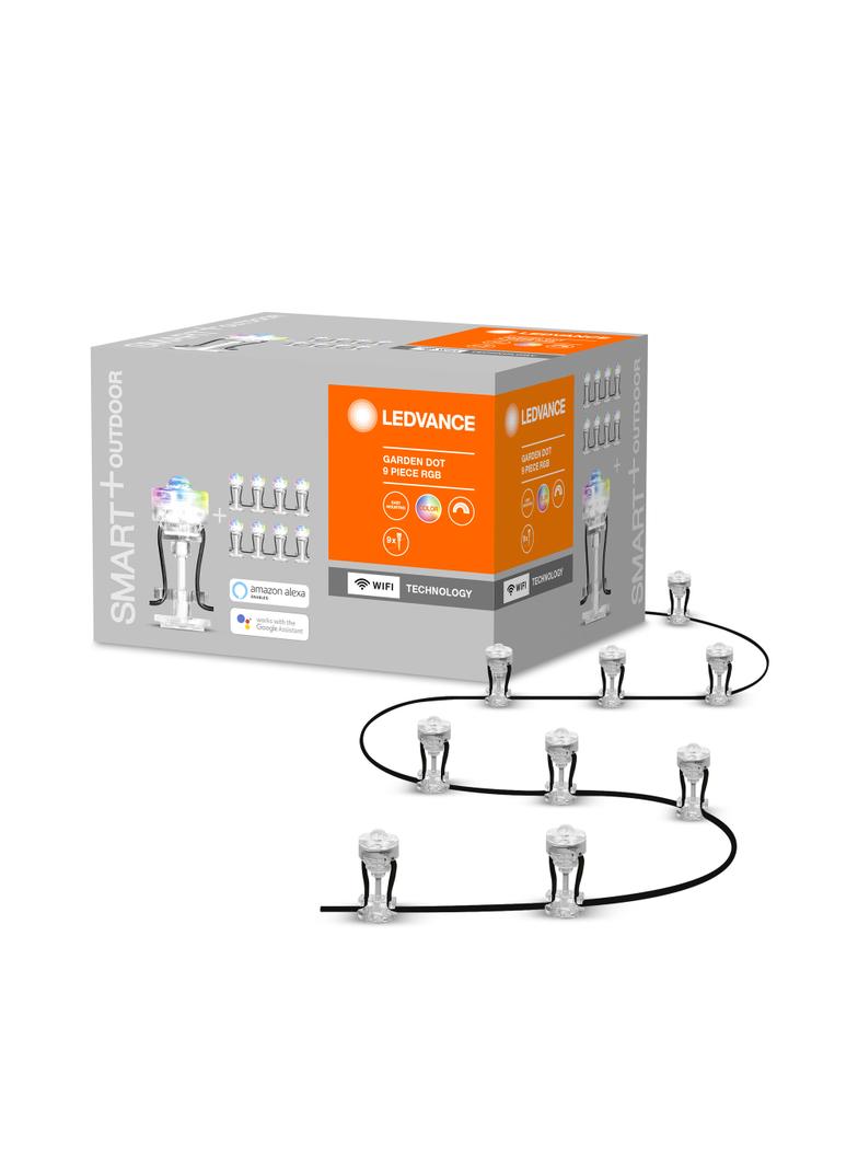 Dekoracyjne punkty świetlne LED RGB 2,5W SMART+ WiFi GARDEN 9 Dot 4058075478534 LEDVANCE