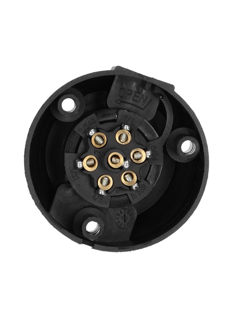 Gniazdo przyczepy plastikowe 7 pinów 12/24V OR-AE-1386 ORNO