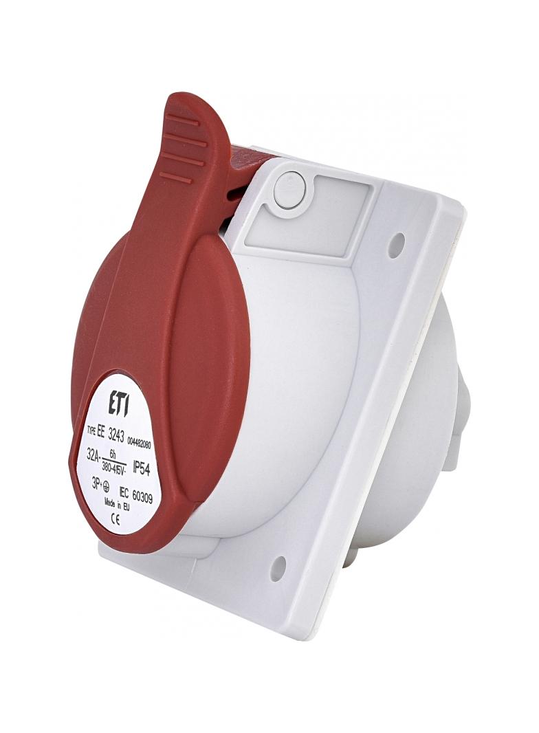 32A 400V 3P+PE Gniazdo tablicowe IP54 EE 3243 004482080 ETI