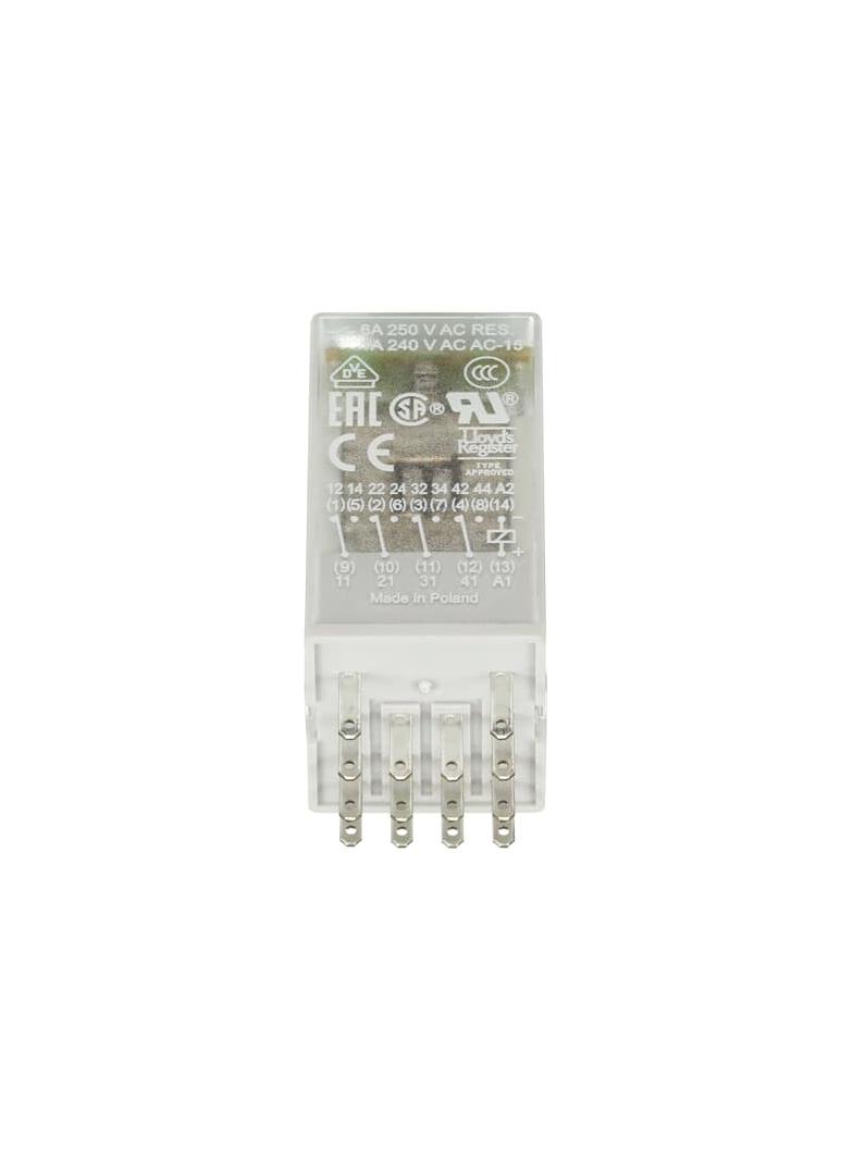 PRZEKAŹNIK CR-M024DC A1-A2=24V DC, 4 STYKI C/O 250V/6A, LED