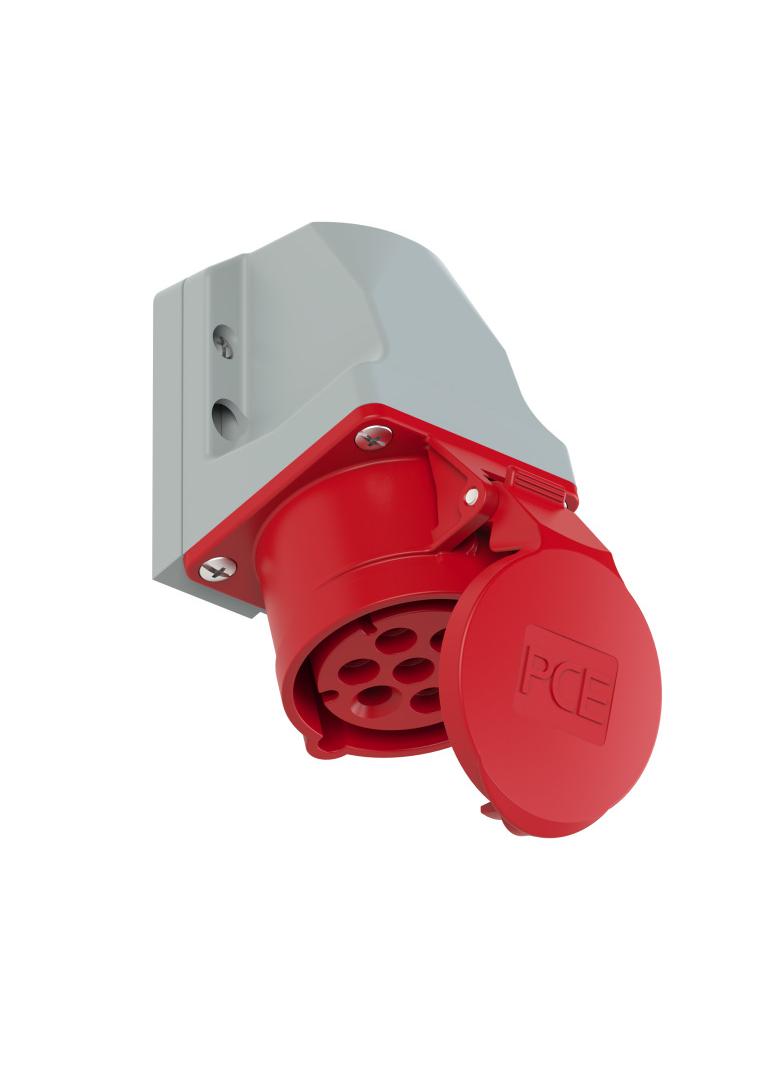GNIAZDO STAŁE 7- STYKOWE 16A 400V 5P+Z+N 117-6v 117-6V PCE
