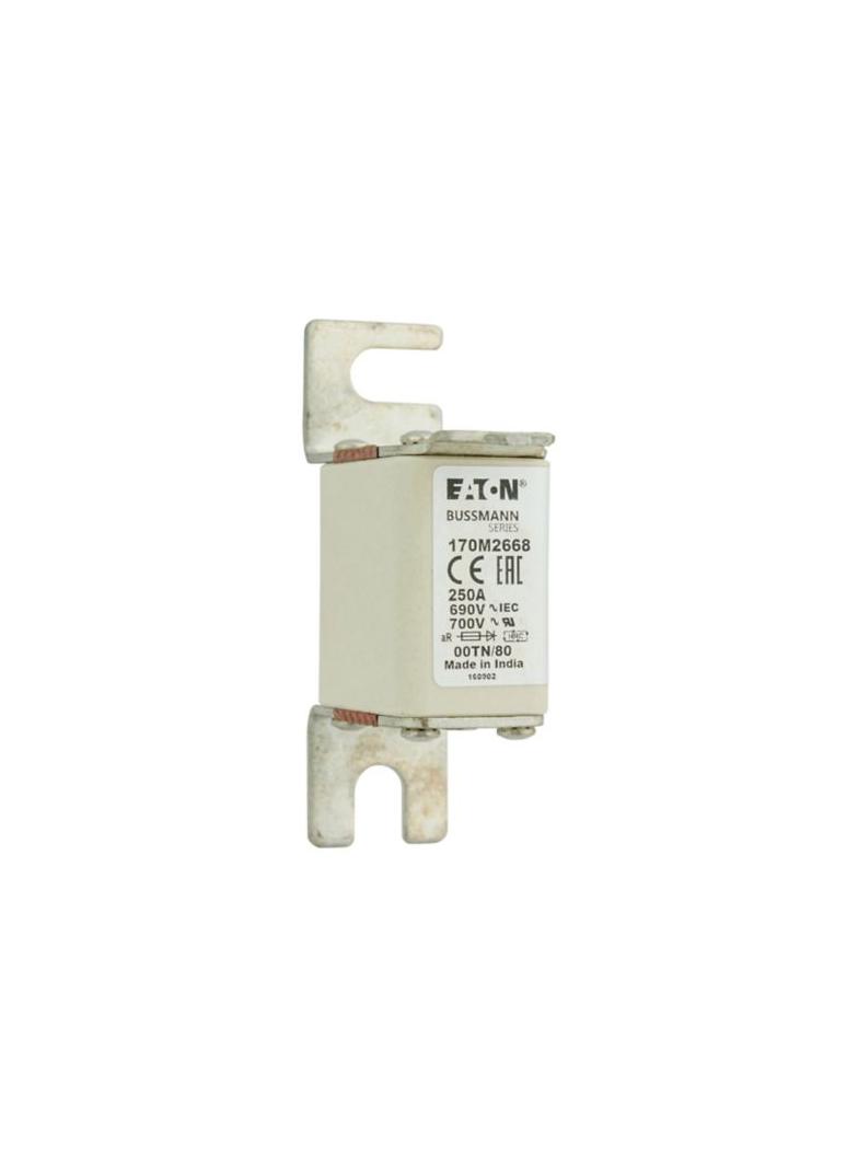 250A 690V aR 00TN/80 TYPE T IND. FUSE Wkładka szybka 250A AC 690V DIN 00 aR DIN IEC nieizol 170M2668
