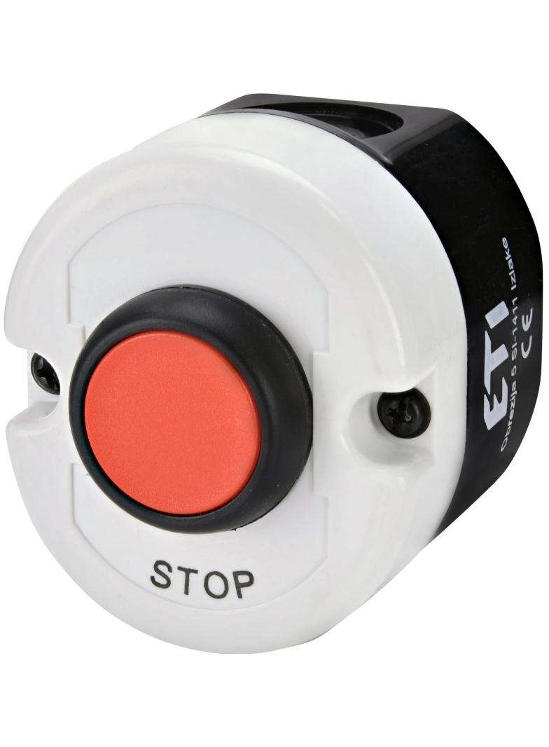Kaseta szaro-czarna, STOP, 1NC, przycisk czerwony ESE1-V2 004771440 ETI