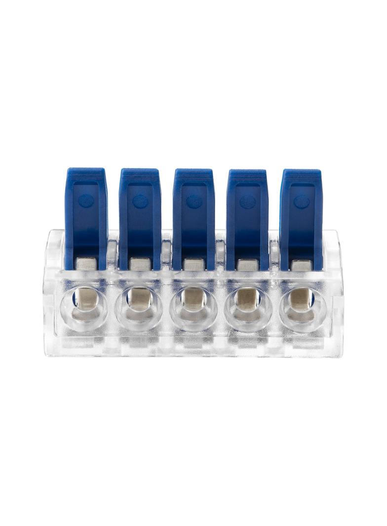Złączka instalacyjna zaciskowa 5-przewodowa; na dowolny przewód 0,2-4mm2; IEC 450V/32A;Blister 4 szt