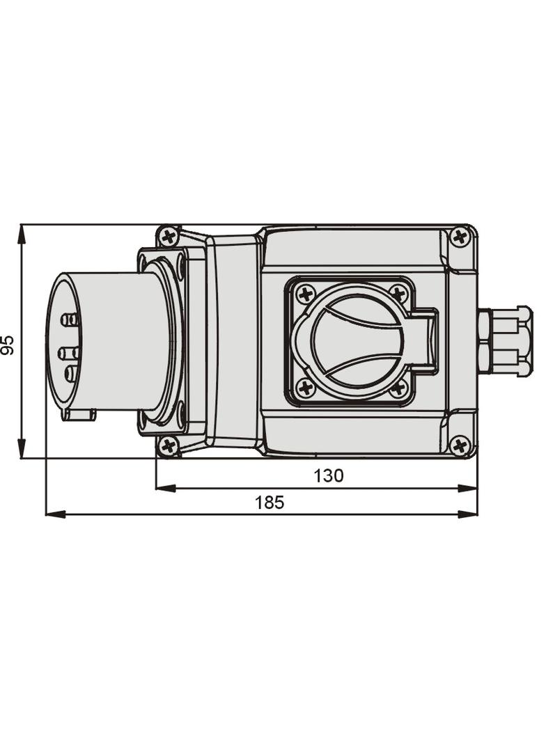 WSC 32/5 Wtyczka 32A/400V 3P+N+Z