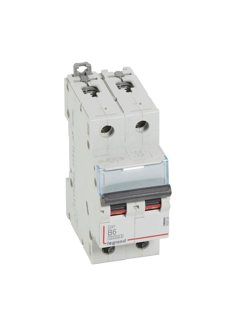 WYŁĄCZNIK NADPRĄDOWY S 312 2P B 6A 10000A SERII DX3, Legrand