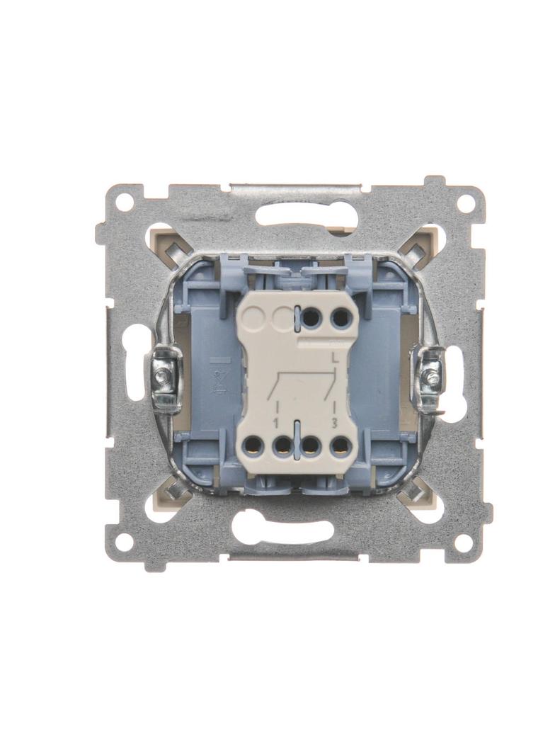 Simon 54 Łącznik świecznikowy 10A 250V szybkozłączka kremowy DW5.01/41 KONTAKT