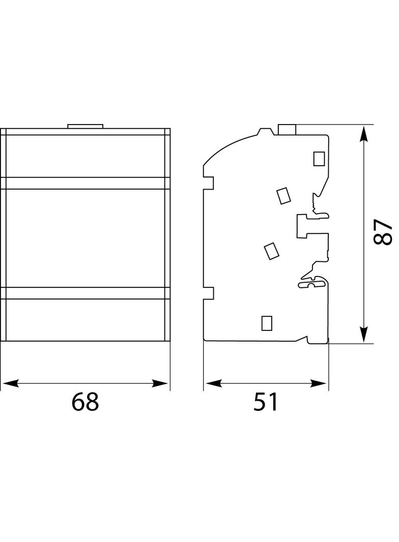 Blok Rozdzielczy BRZ-4X7 na szynę TH35 lub do pow. płaskich uchylna klapka 125A 49.717 OPATÓWEK