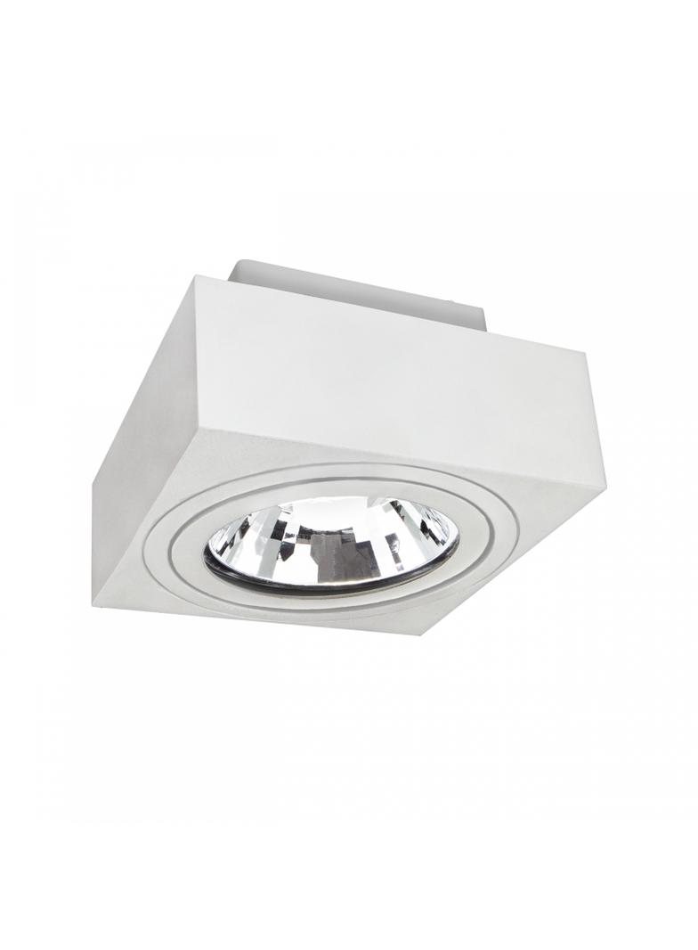 MIRORA AR111 NATYNKOWA GU10 250V IP20 145X145X85mm BIAŁY kwadratowa ruchoma