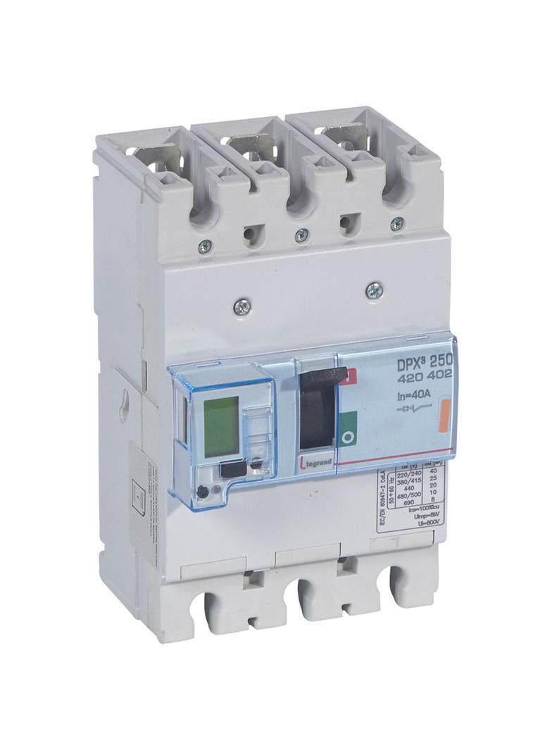 Wyłącznik DPX3 250 El+P 3P 40A 25Ka 420402 LEGRAND