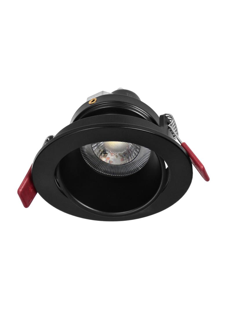 FONDI RC ramka dekoracyjna oprawy punktowej, MR16/GU10 max. 50W, okrągła, stała, aluminiowa, czarna