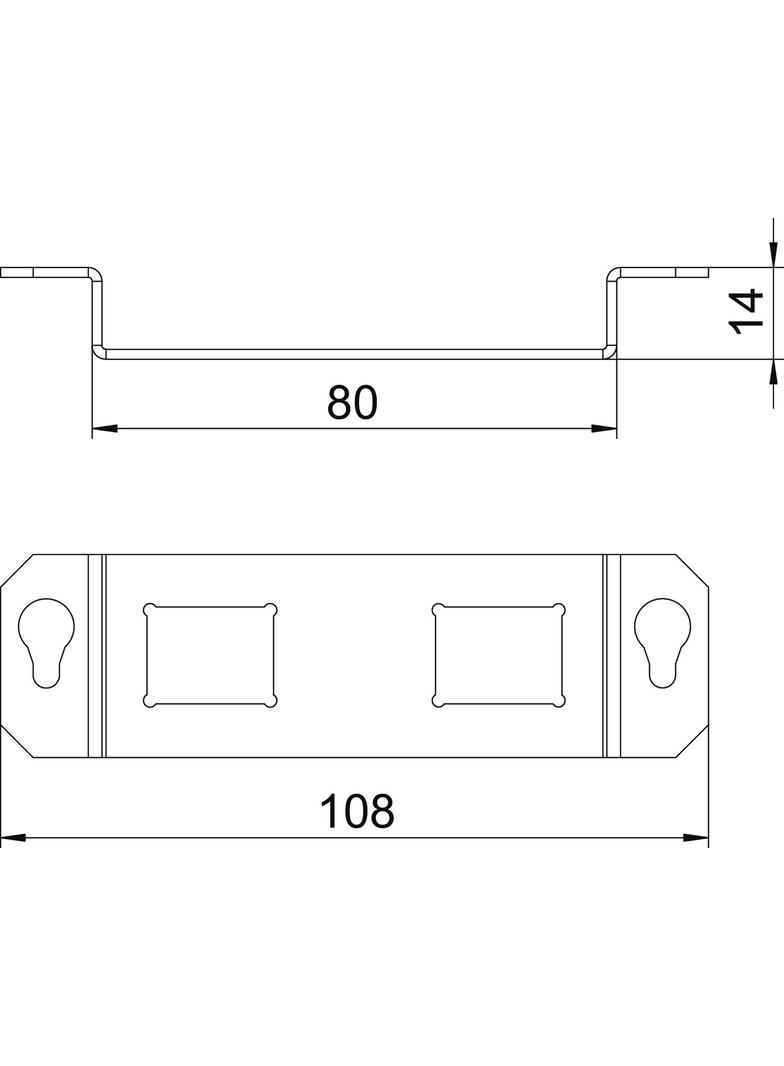 MTGE2F 2C, Wspornik montażowy dla GE2F, 2xtyp C