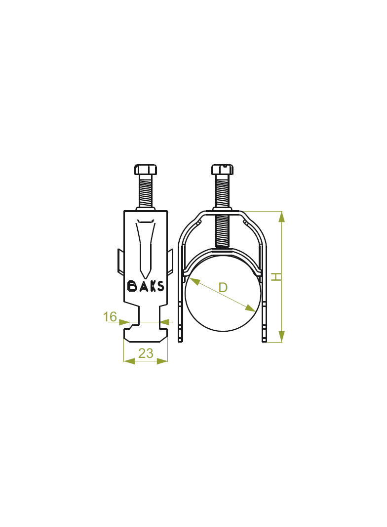 UK1/28-34 UCHWYT KABLOWY