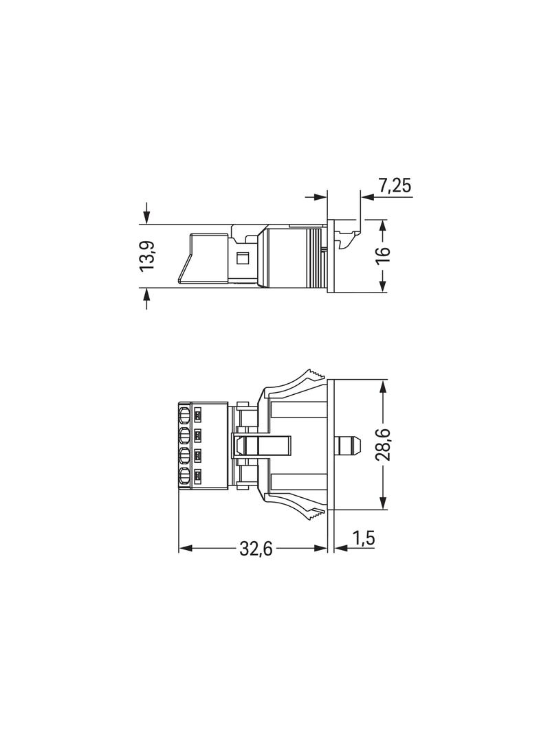 WINSTA MINI wtyk 4-torowy SnapIn czarny