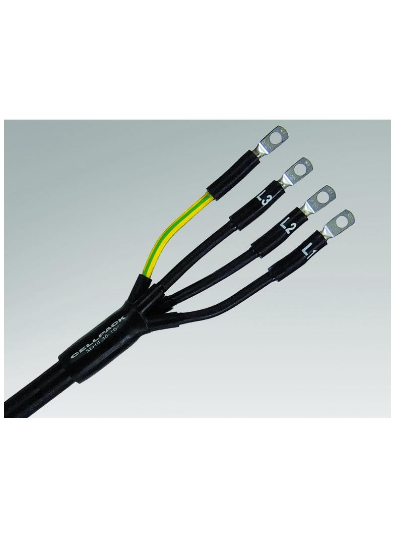 Głowica termokurczliwa napowietrzna 0,6/1 kV do kabli 4-żyłowych o izolacji polimerowej, SFEX4 120-2