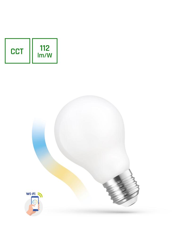 LED GLS 5W COG 230V CCT+DIMM MILKY Wi-Fi SpectrumSMART