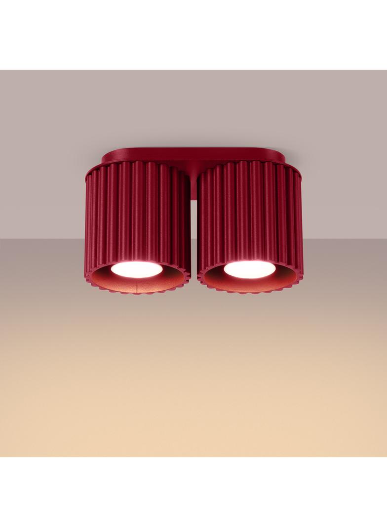 SOLLUX Plafon AURA 2 burgund GU10 ; SL.1820