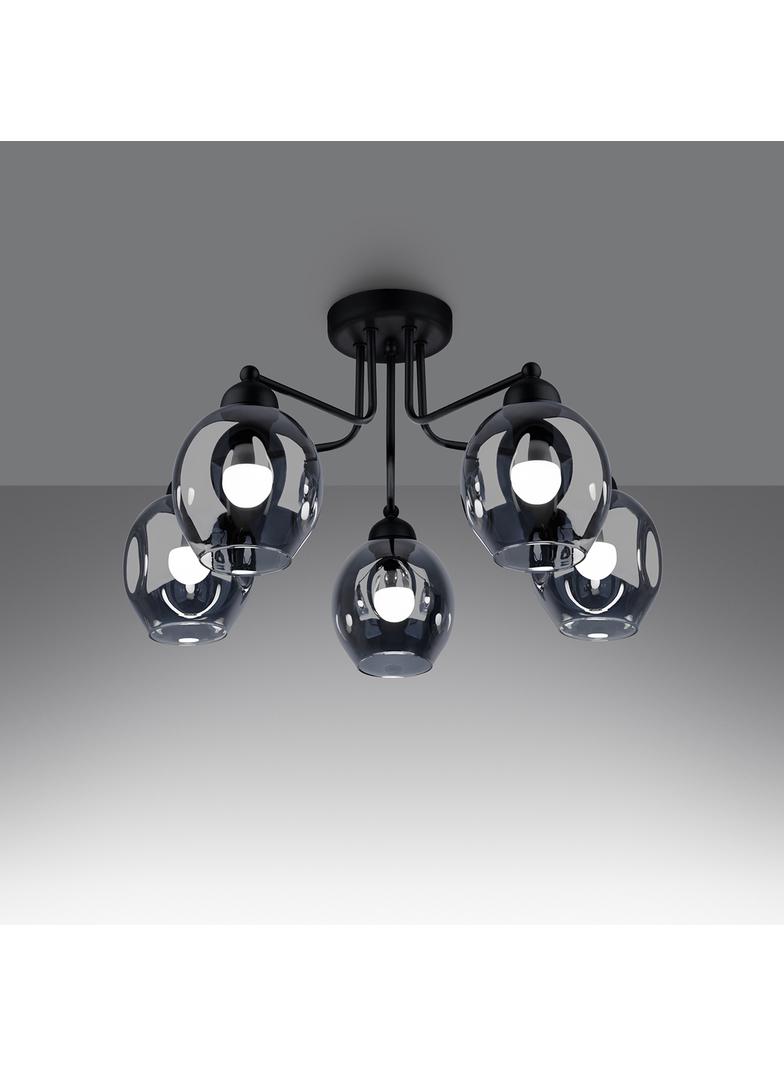 Sollux Żyrandol FILLAN 5 czarny SL.1145