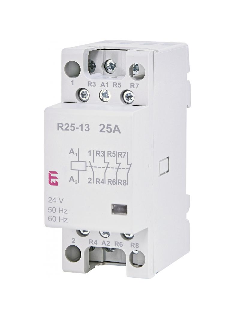 R 25-13 24V STYCZ.MOD.25A 3 STYKI ROZWIERNE I ZWIERNE(2 MOD.4 BIEG.)