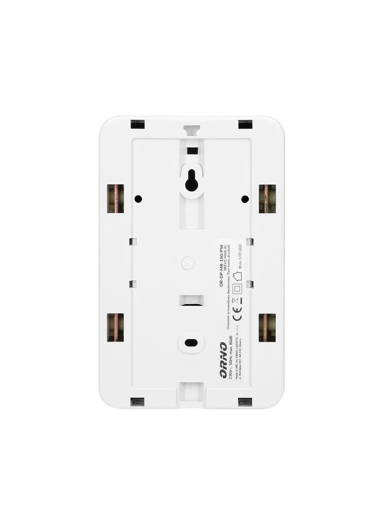 Dzwonek elektromechaniczny dwutonowy BREVIS MAXI AC 230V śnieżno biały OR-DP-MR-150/PW ORNO