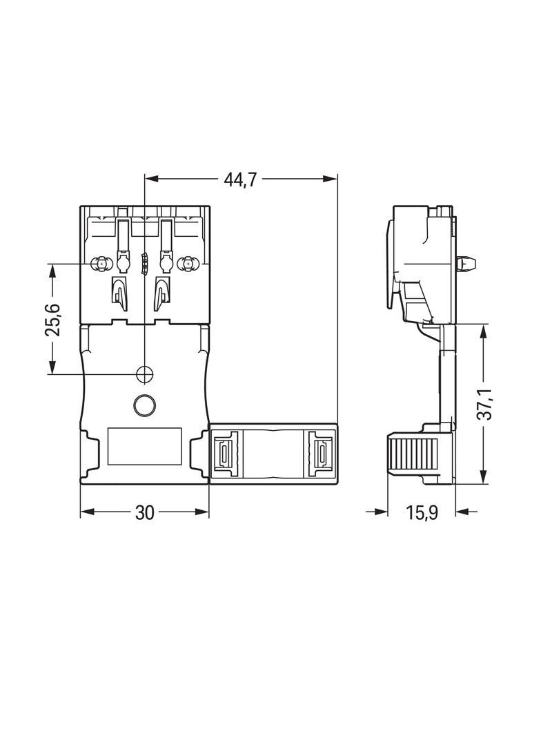 odciążenie przewodów 3-biegunowe