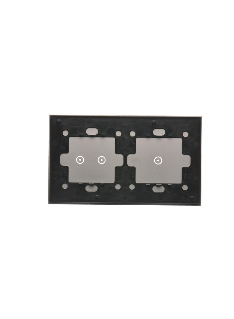 Simon 54 Touch Panel dotykowy S54 Touch 2 moduły 1 pole dotykowe + 2 pola dotykowe poziome srebrna mgła DSTR212/71 KONTAKT