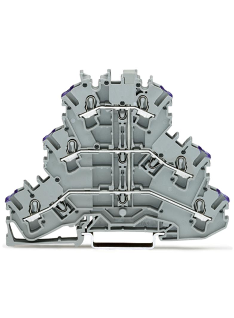 TOPJOBS złączka 3-piętrowa 2,5 mm2 L szara