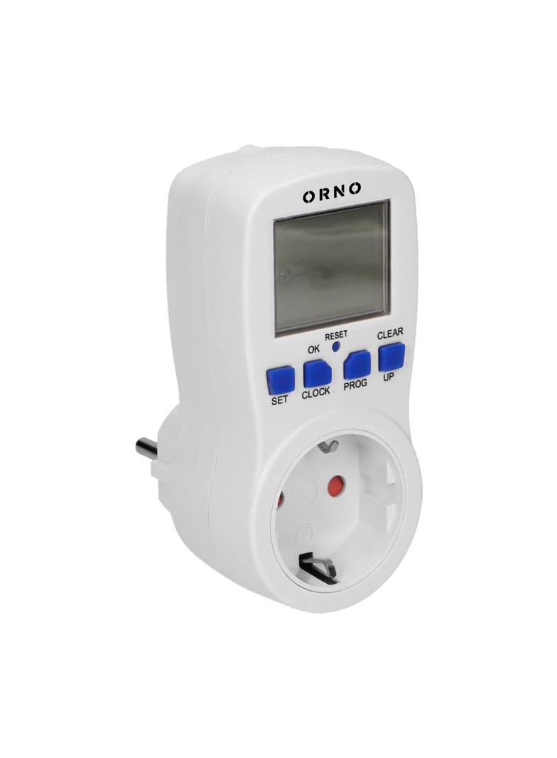 Elektroniczny programator czasowy, 16 programów, wersja Schuko OR-PRE-409(GS) ORNO