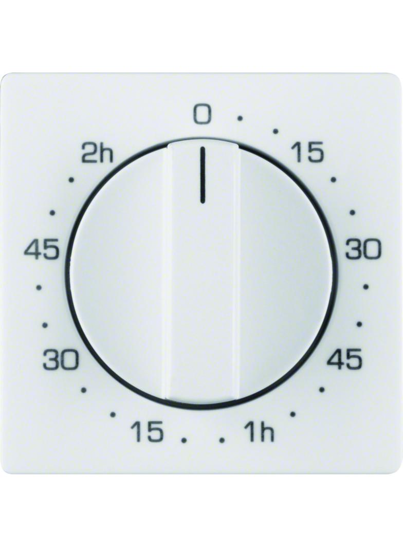 BERKER Q.1/Q.3 Płytka czołowa z pokrętłem reg do łącznika czasowego 0-120 min biały 16336089 HAGER