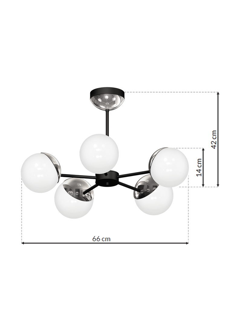 Milagro lampa wisząca/żyrandol Sfera 5xE14 MLP8882