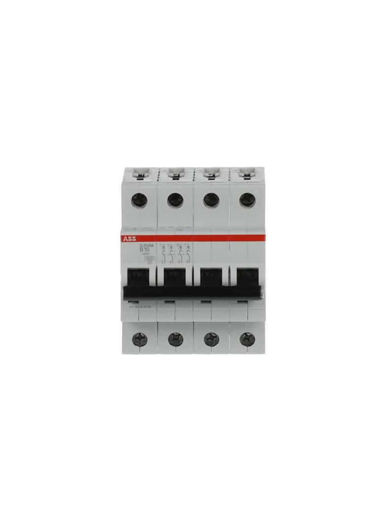 S204M-B10 Wyłącznik nadprądowy 10kA 4P B10A 2CDS274001R0105 ABB