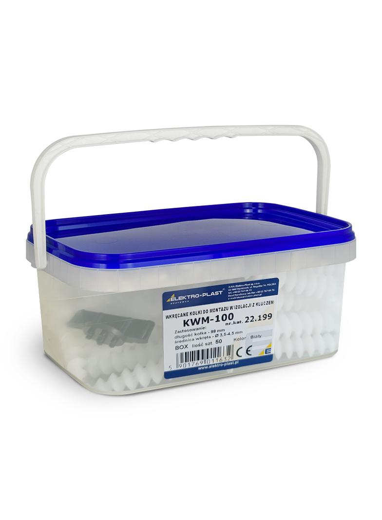 Wkręcane kołki do montażu-izolacji Z-luczem KWM-100 BOX (50 szt.) białe 22.199 OPATÓWEK