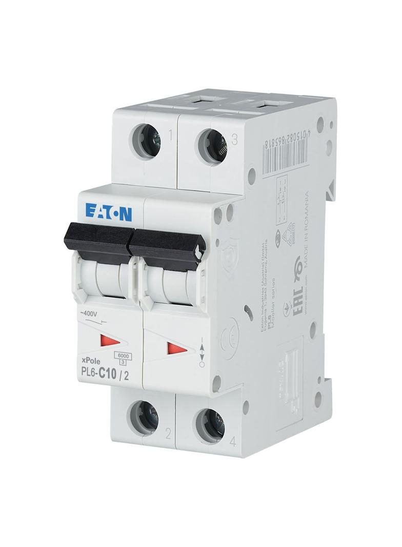 PL6-C10/2 Wyłącznik nadprądowy 6kA C10A 2P 286565 EATON