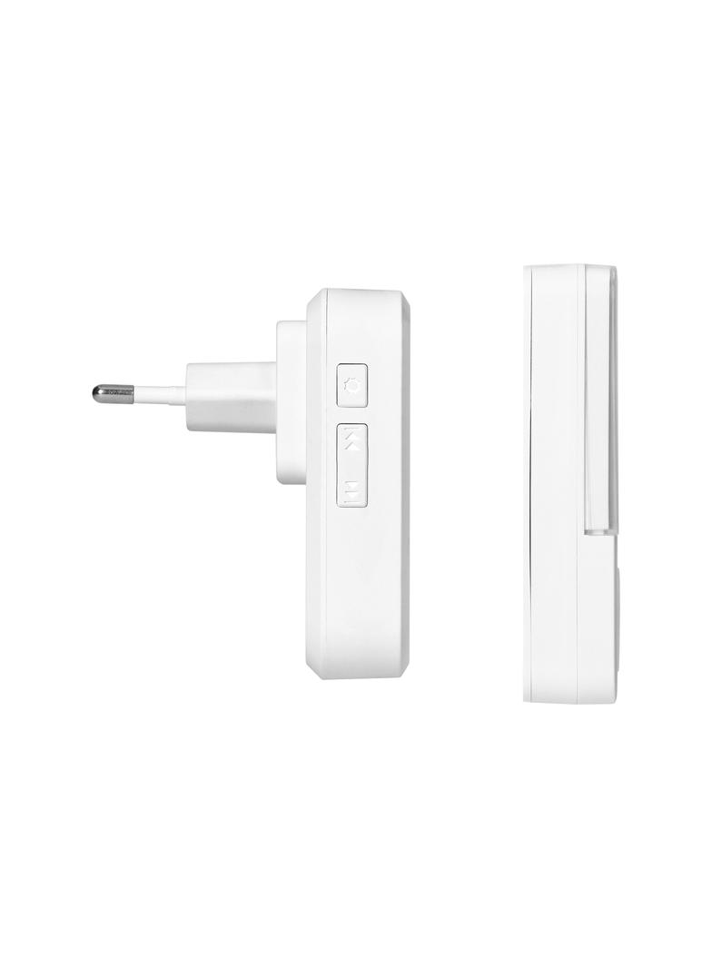 Bezprzewodowy dzwonek do drzwi sieciowy 230V przycisk SOS Wifi Tuya biały ORNO