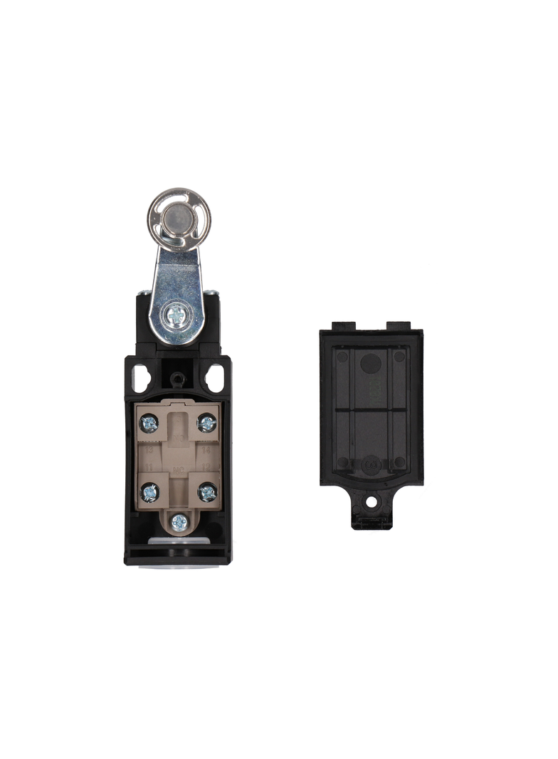 ŁĄCZNIK KRAŃCOWY (TWORZYWO) DŹWIGNIA Z ROLKĄ