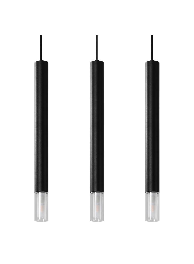 Sollux Lampa wisząca WEZYR 3 czarna