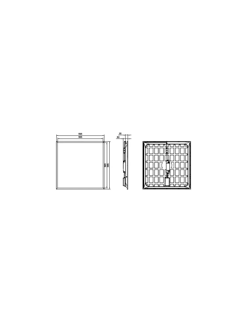 Panel LED Ledinaire RC065B G5 UGR19 28W 3400lm IP20/40 all-in 3000/4000K barwa neutralna ściemnialna
