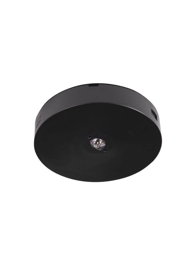 Oprawa sieciowo-awaryjna natynkowa Starlet Round LED SCH 250 SA 1H CT IP20 [BLK] / soczewka korytarz 90904 INTELIGHT