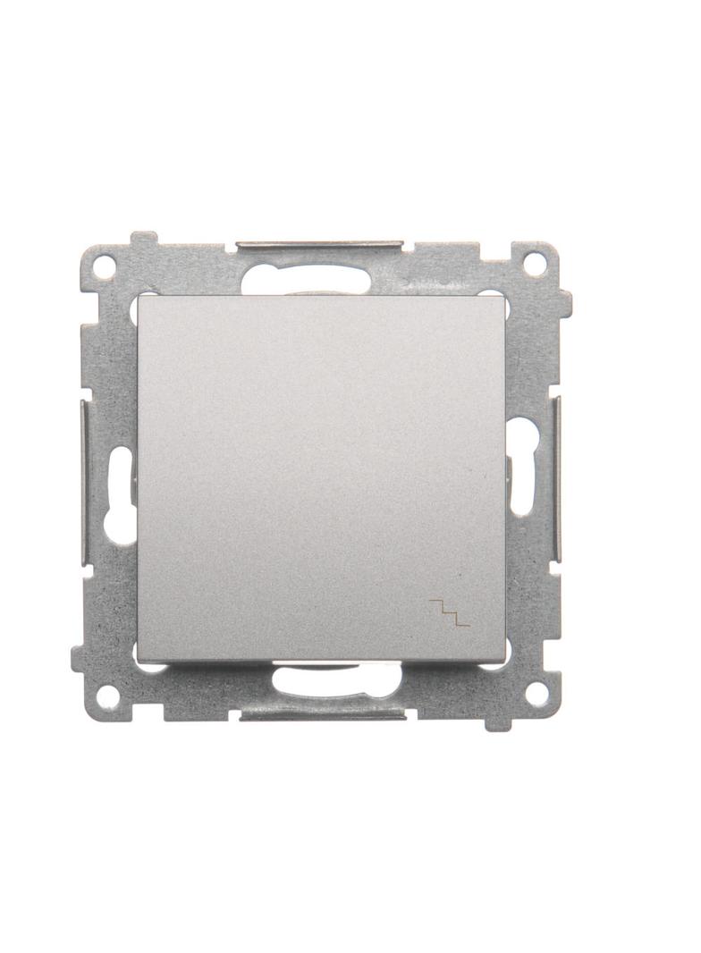 Simon 54 Łącznik schodowy 10A 250V szybkozłączka srebrny mat DW6.01/43 KONTAKT