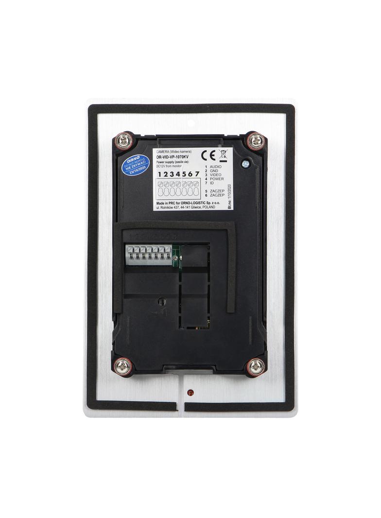 Zestaw wideodomofonowy bezsłuchawkowy kolor LCD 7" z czytnikiem breloków zbliżeniowych interkom OR-V