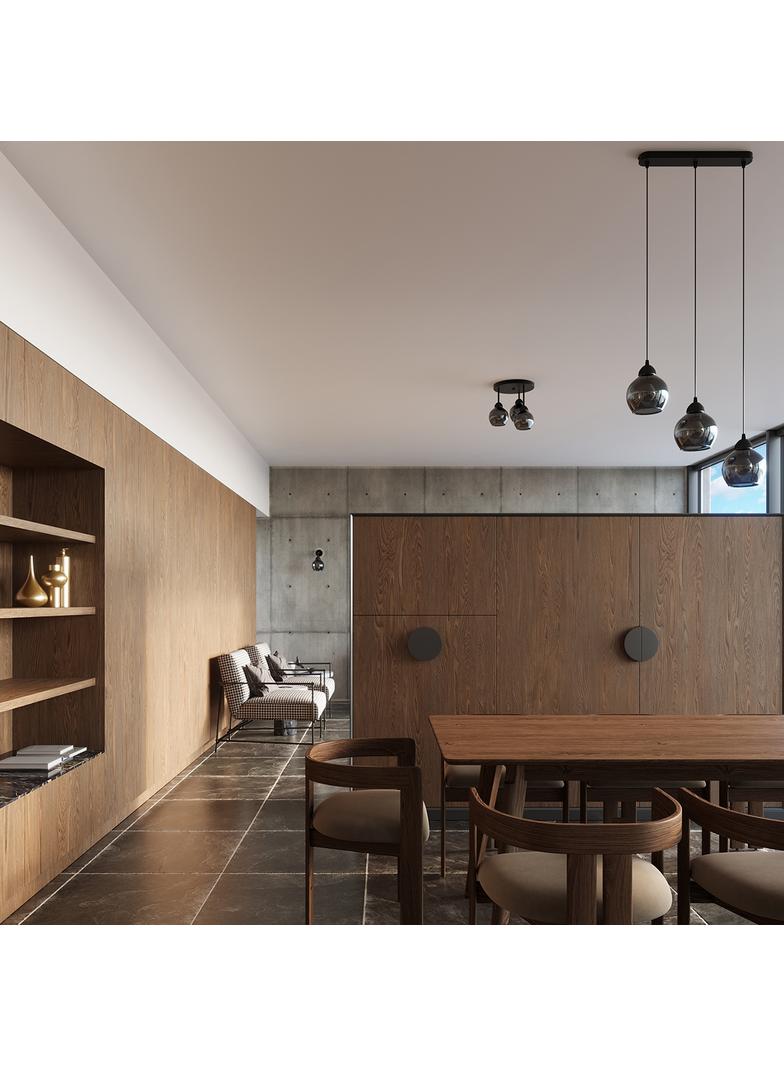 Sollux Lampa wisząca ALINO 1 czarna SL.1141