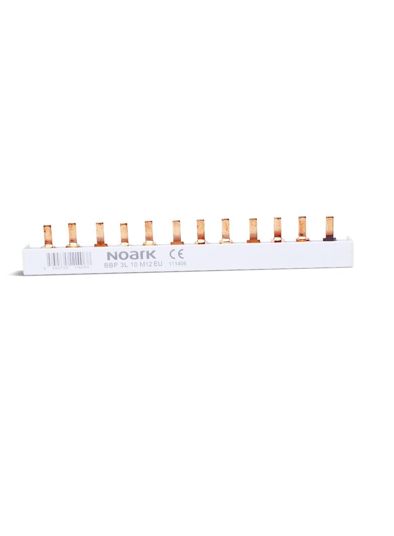 BBP 3L 10 M12 EU Szyna łączeniowa typ trzpieniowy 3P 10mm2 12 modułów do serii Ex9B40J kro 111406 NOARK