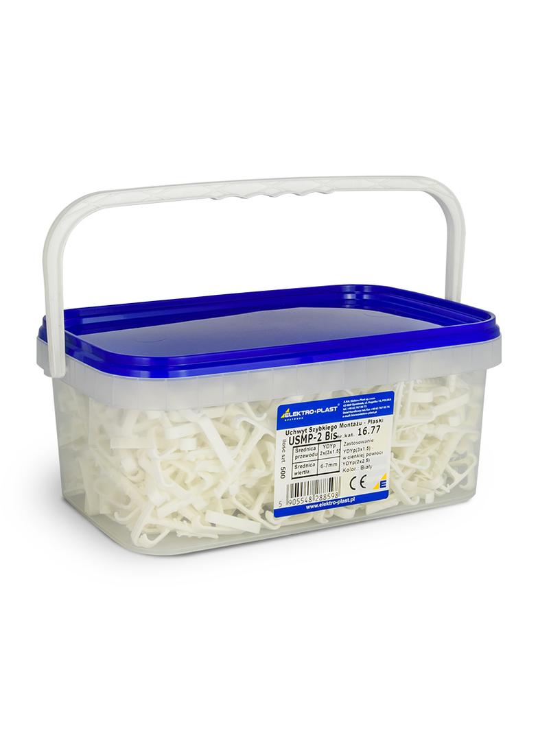 Uchwyt montażowy kablowy płaski USMP-2 Bis (500 szt) box OPATÓWEK