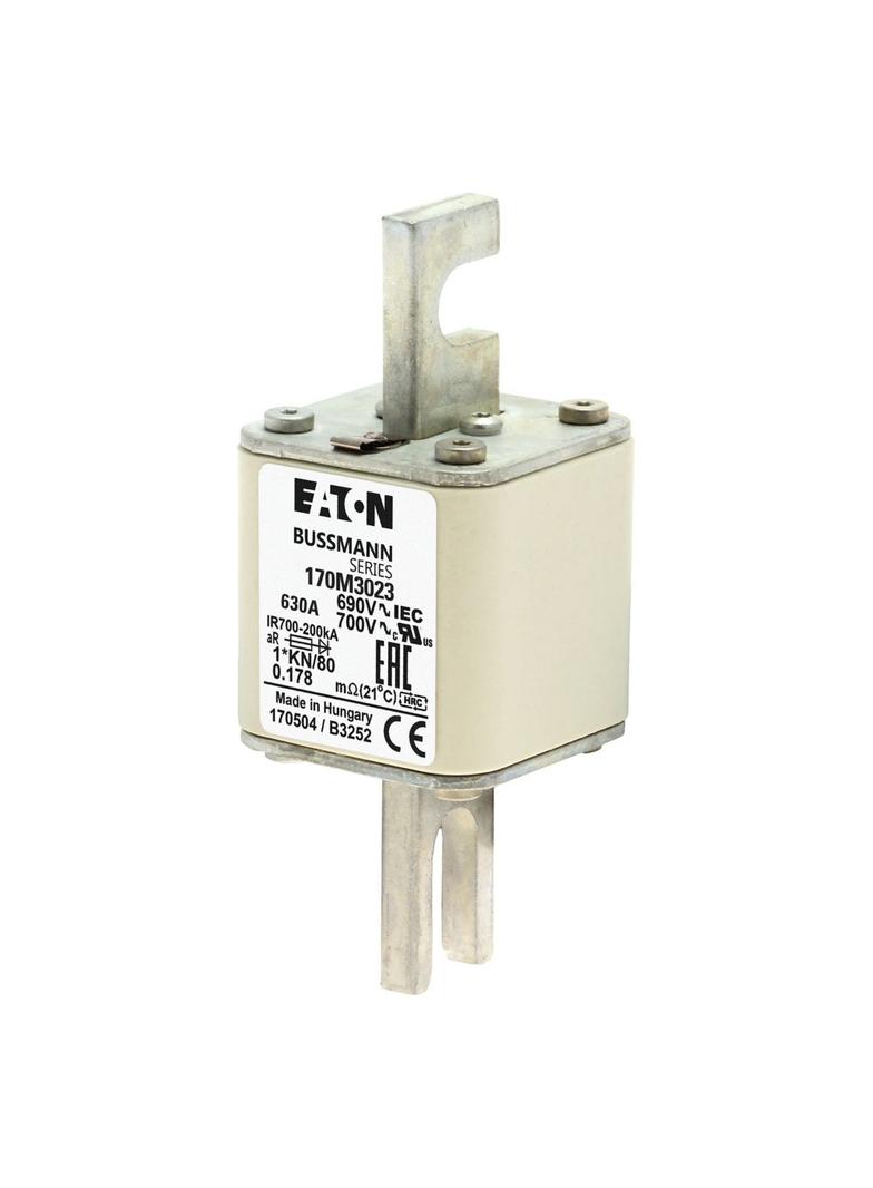 630A 690V 1*/80 aR INDICATOR FUSE Wkładka szybka 630A AC 690V compact DIN 1 45x45x104 mm, 170M3023 E