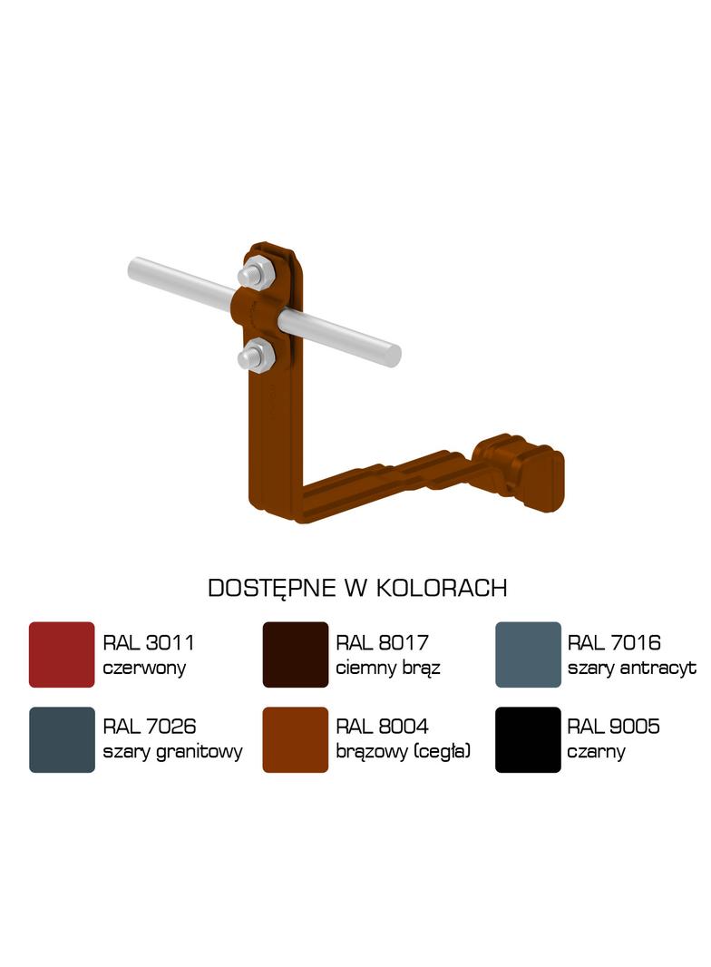 AN-26H/LA/-N Uchwyt dach.prof.pros.Z-śr. WZÓR 31 H=10cm /LA/