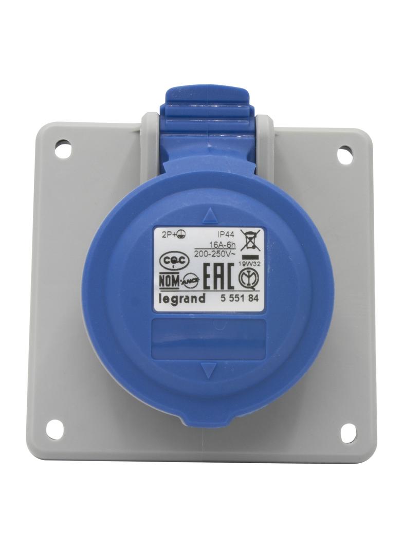 P17 TEMPRA PRO GNIAZDO TABLICOWE 16A 2P+Z 230V IP44, Legrand