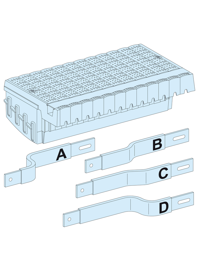 Rozdzielnice PrismaSet, blok rozdzielczy Polypact z przyłączam 4P